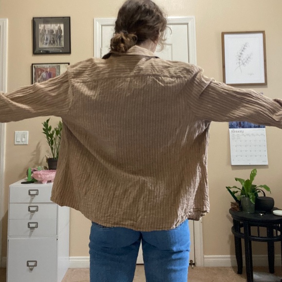 Stripped button down jacket - Picture 3 of 5